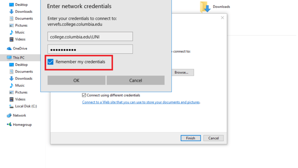 Change Network Drive Password