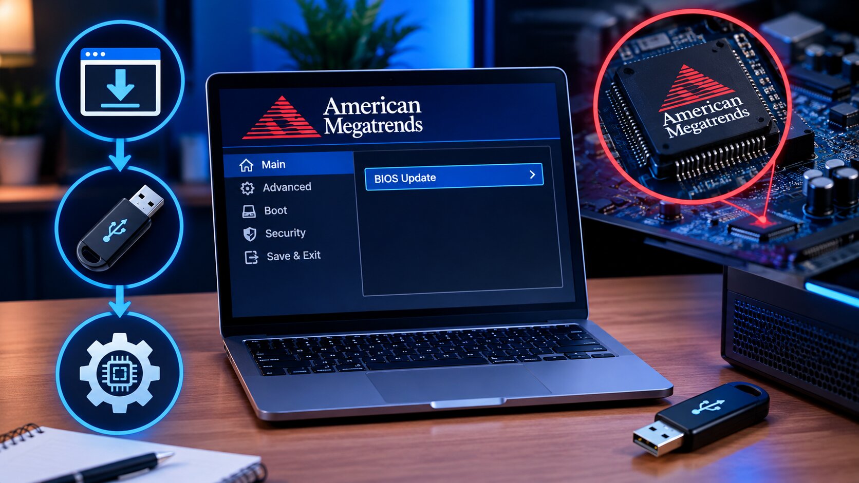 american megatrends bios update