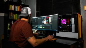 Photo editing on a computer