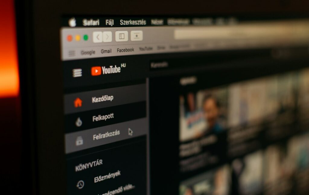 Video content viewed on a laptop